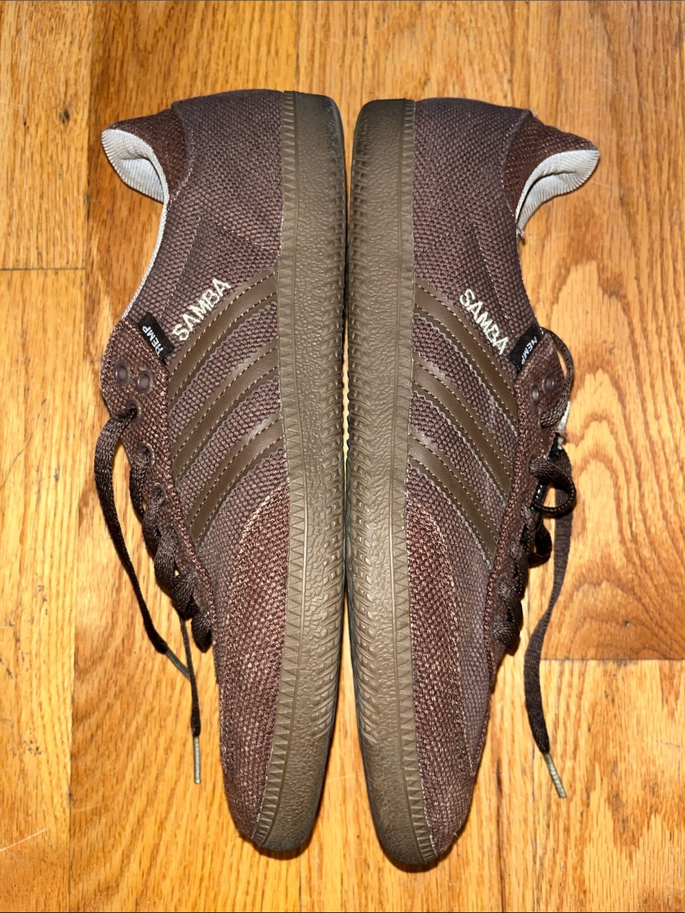 Adidas Brown Hemp Sambas - Picture 4 of 9